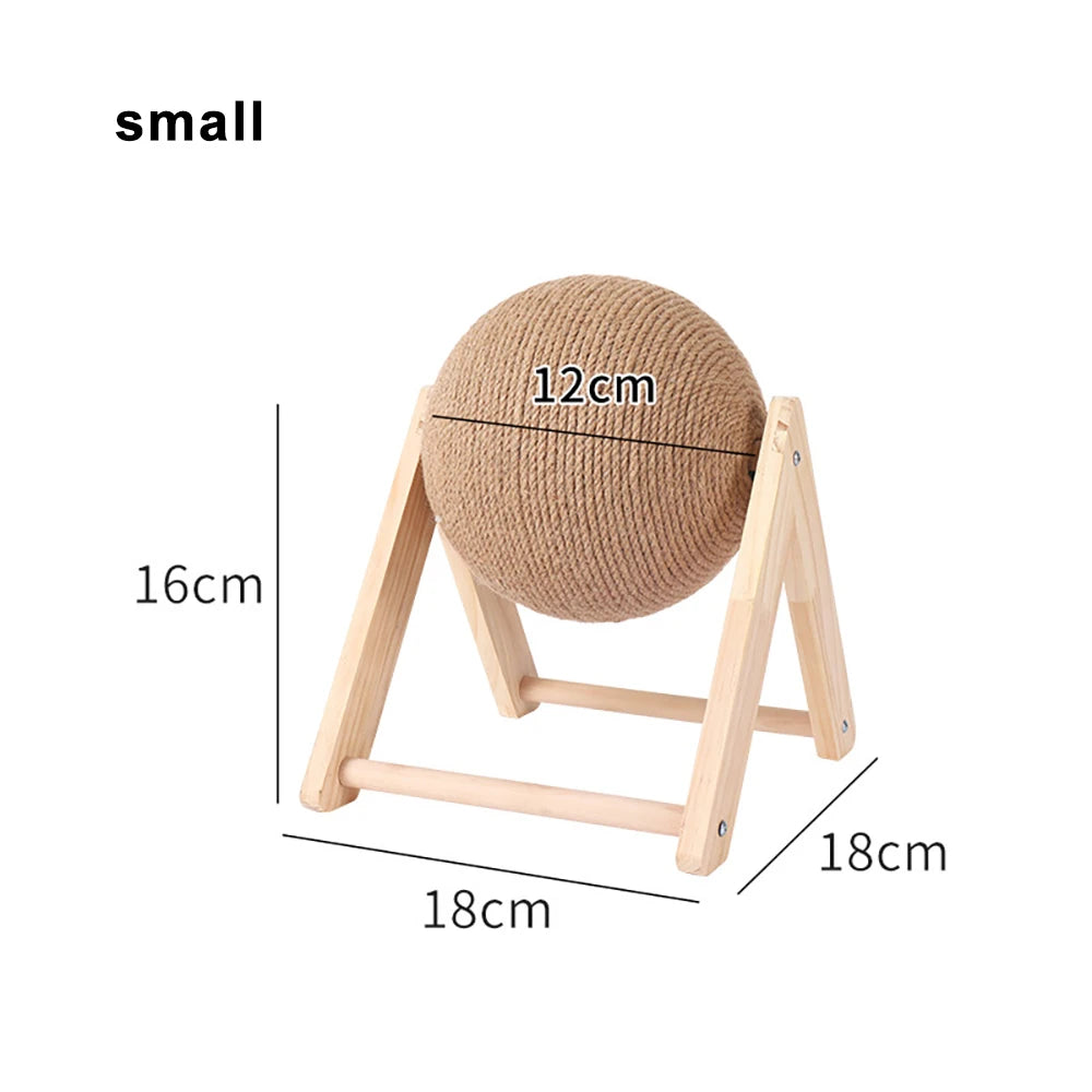 Cat Scratching Ball Toy Kitten Sisal Rope Ball Board Grinding Paws Toys