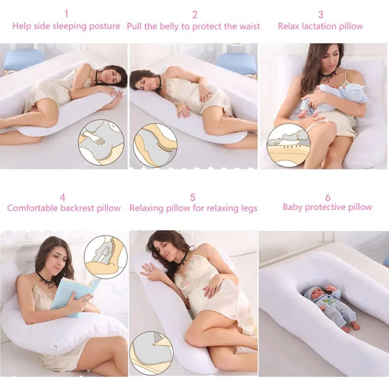 PANGDUBE Pregnancy Pillow 130*70cm Sleeping Waist