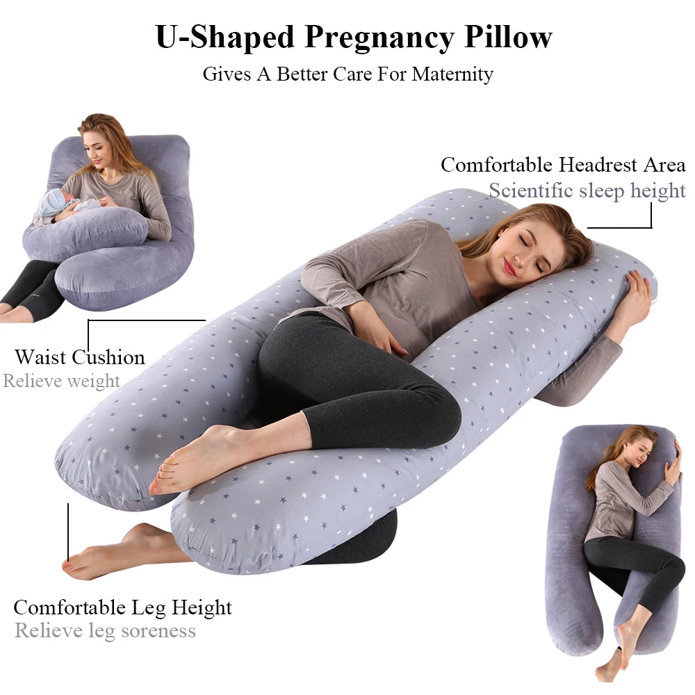 PANGDUBE Pregnancy Pillow 130*70cm Sleeping Waist