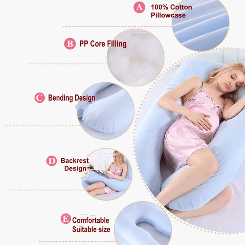 PANGDUBE Pregnancy Pillow 130*70cm Sleeping Waist