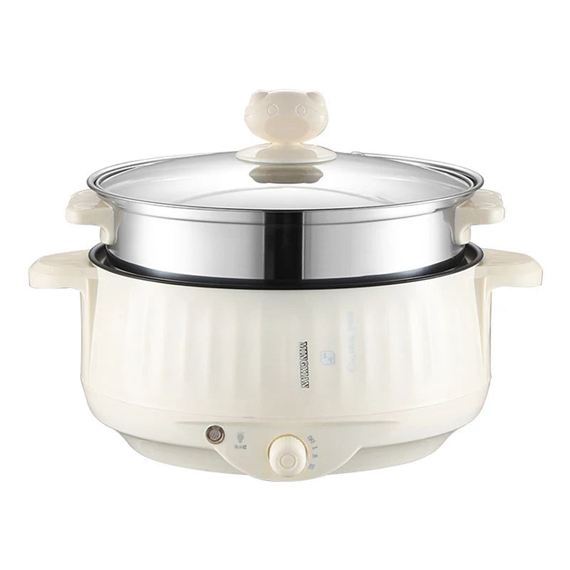 220V Multi Cookers Single/Double Layer Electric Pot 1-2 People Household Non-stick