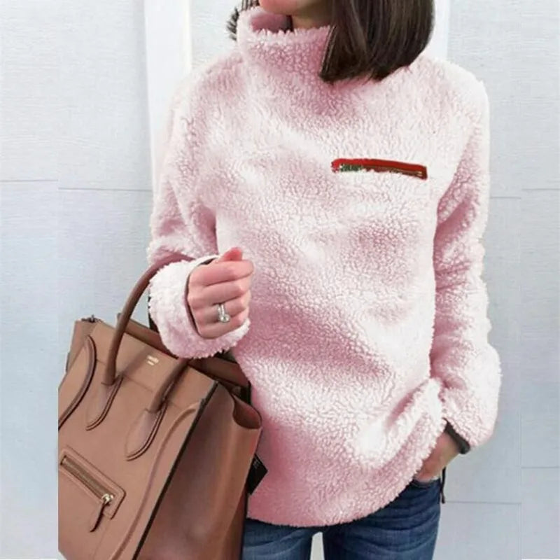 Winter Super Soft and Comfortable  Turtleneck Pullover Women's Sweater