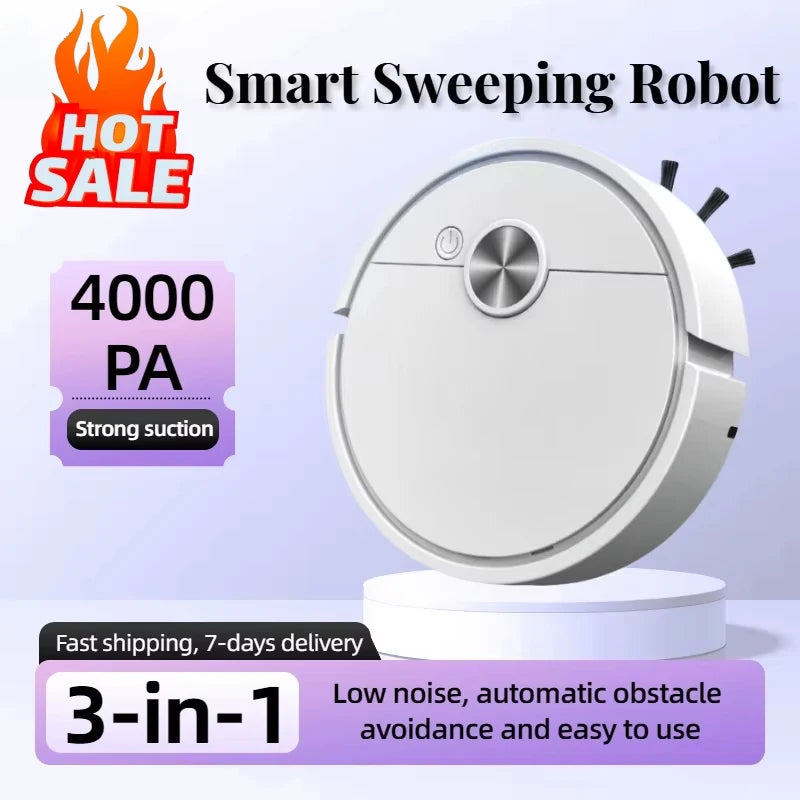 4000 Pa 3 in 1 Smart Sweeping Robot Vacuum Cleaner