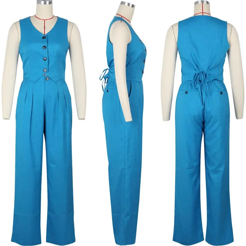 Fashion Elegant Two Piece Set for Women Workwear Office L