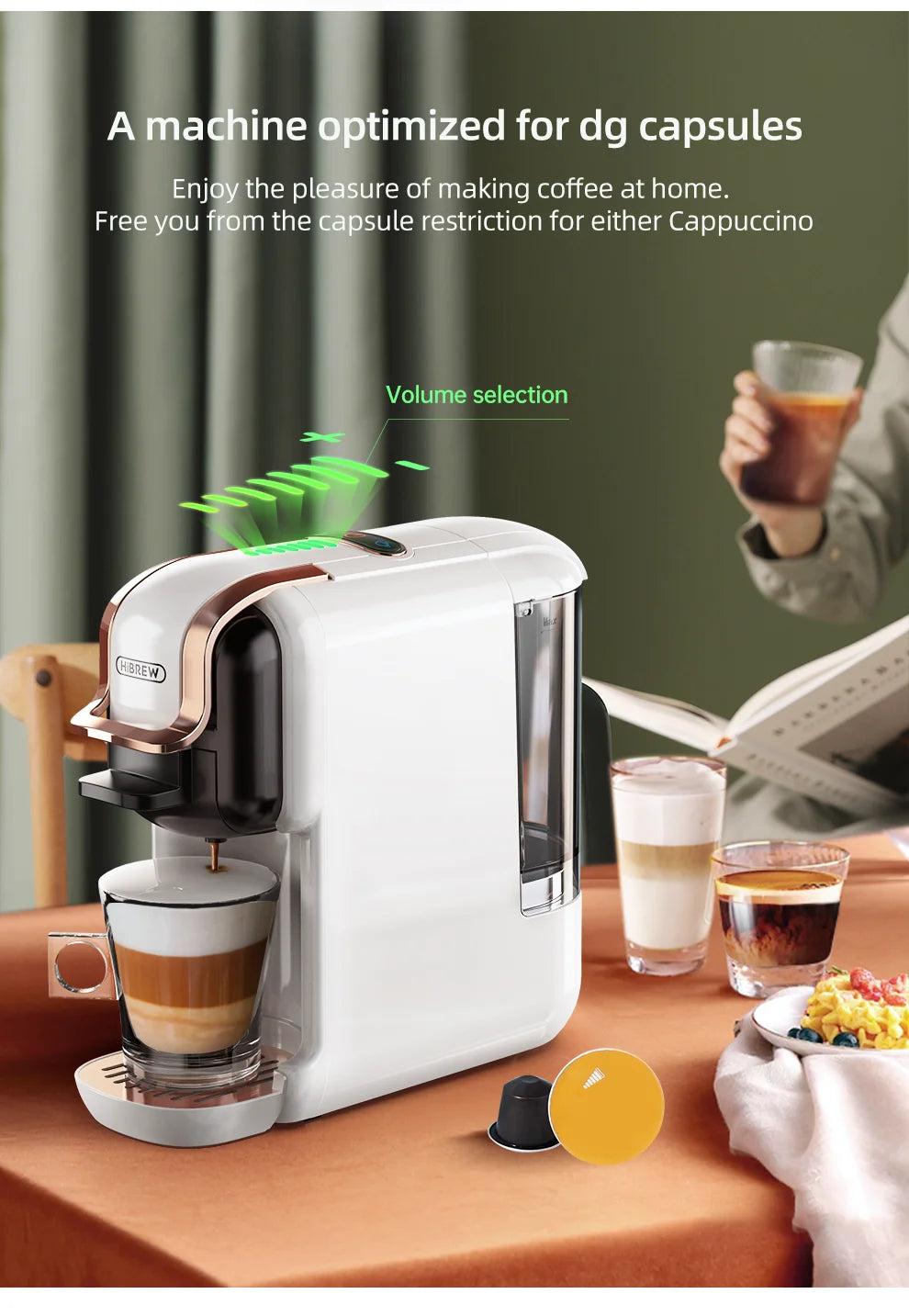 HiBREW 5 in 1 Multiple Capsule Coffee Machine