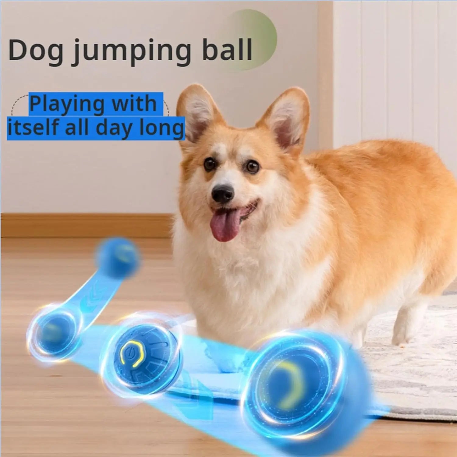 Dog Ball,Automatic Bouncing Ball for Dogs, Puppy Essentials, Vibrating Dog Ball