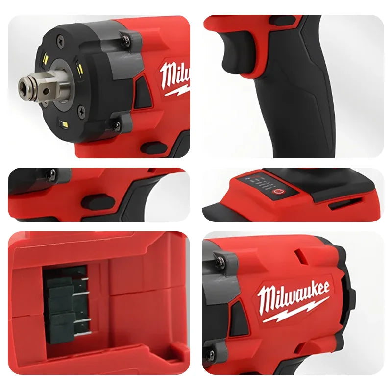 Milwaukee Brushless Cordless Electric Wrench 1/2 Car Truck  Impact Drill 18V