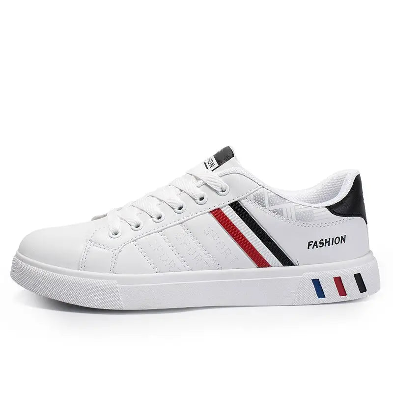 2024 Mens Casual Sneakers New Fashion Lace-up White