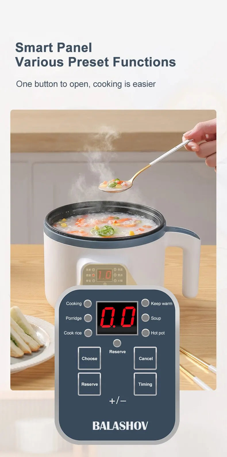 Electric Rice Cooker Single Double Layer 220V Multi Cooker