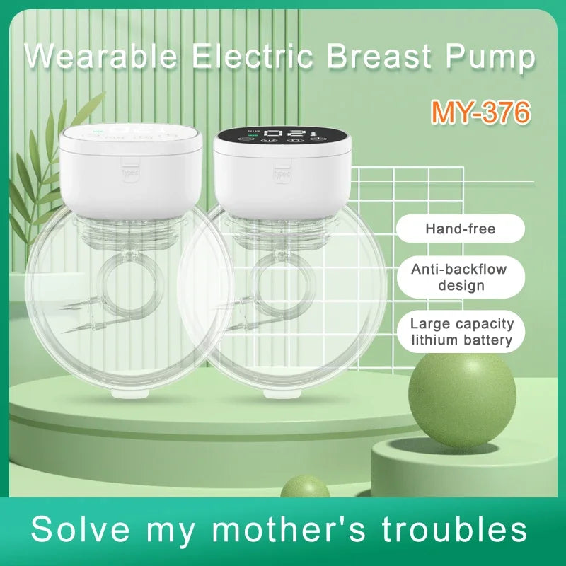 Bilateral Hands-free Wearable Breast Pump Electric Fully Automatic