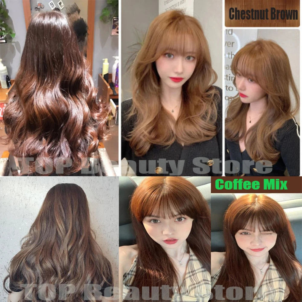 Pure Natural Herbal Hair Dye Shampoo 5 Minutes Change Hair Color Non-irritating