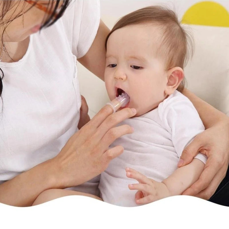 Soft Finger Toothbrush Baby Kid Oral Cleaning Teeth Care Hygiene Brush