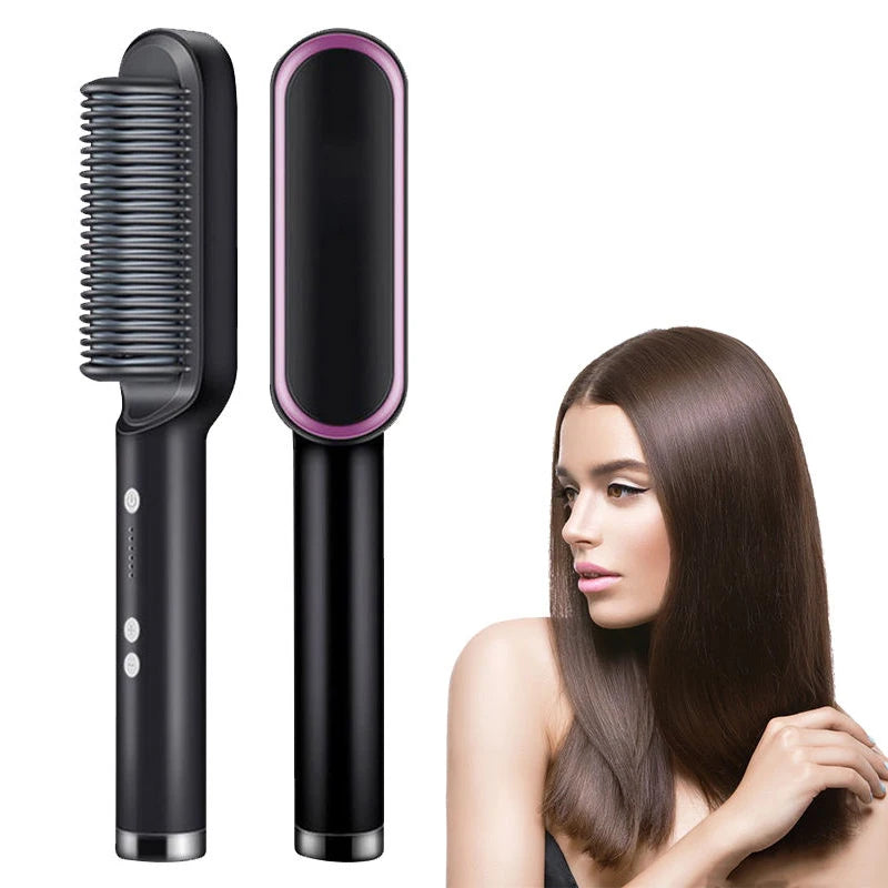 Electric Hair Straightener Brush Professional Fashion