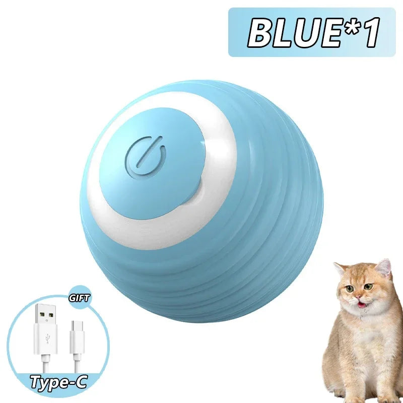 Spin Ball Things for Cats Toys Electric Interactive USB Charging Cat Ball Toy