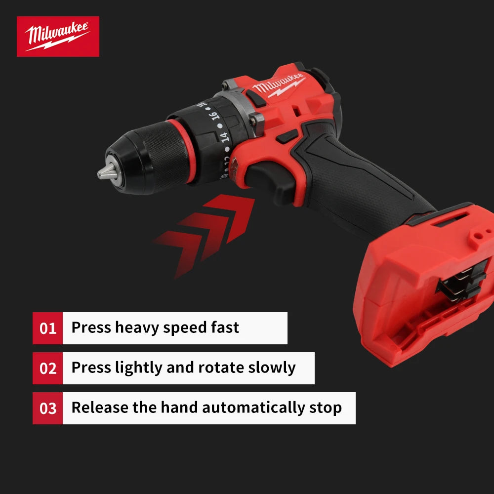 Milwaukee 150N.M Brushless  Impact Drill  Cordless Screwdriver 18V Battery