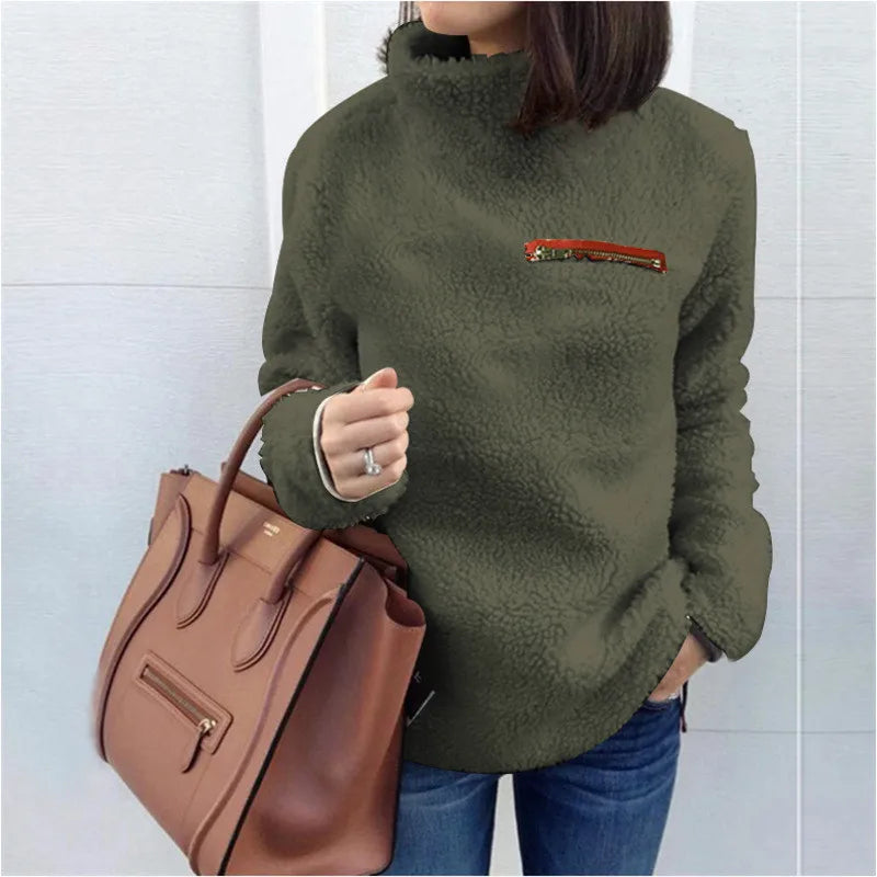 Winter Super Soft and Comfortable  Turtleneck Pullover Women's Sweater