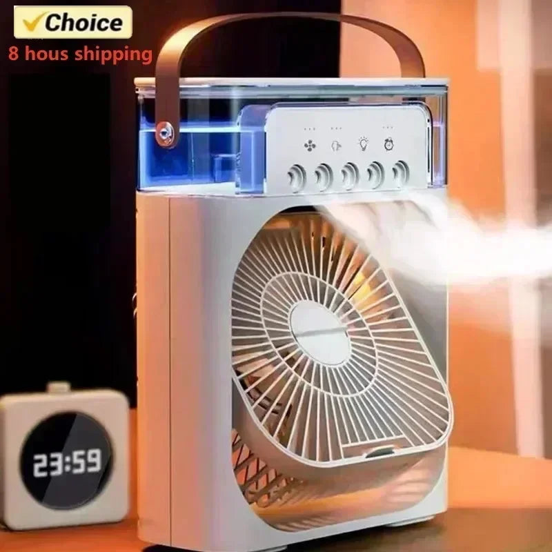 Portable 3-in-1 Humidifier Fan Mini Air Conditioner