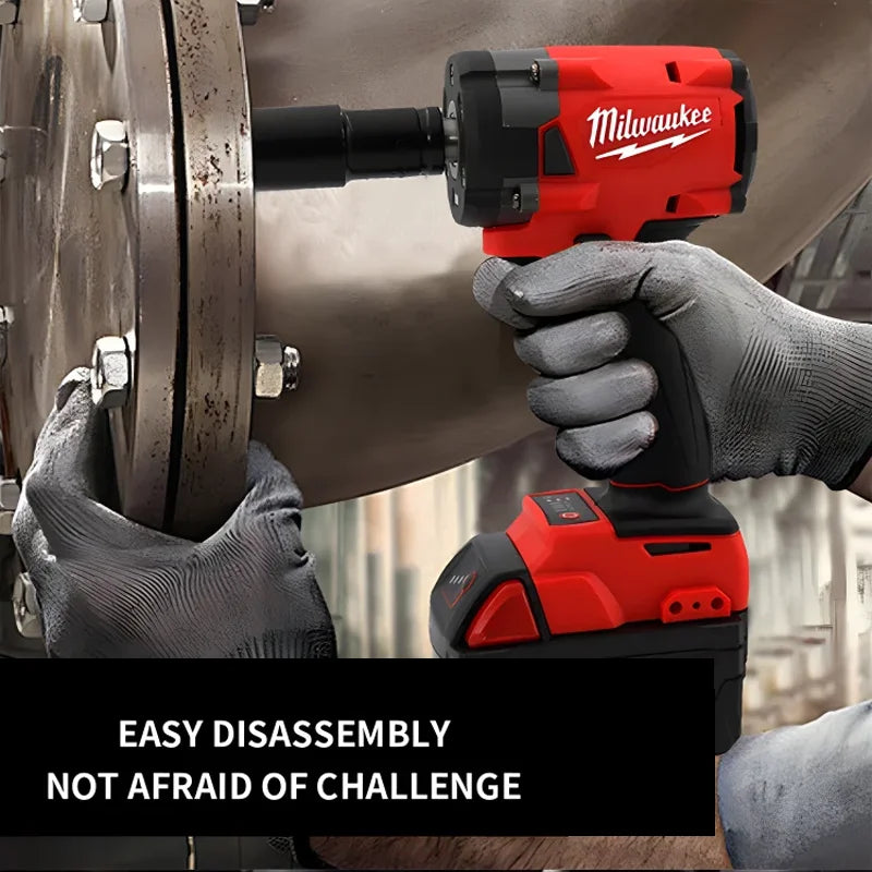 Milwaukee Brushless Cordless Electric Wrench 1/2 Car Truck  Impact Drill 18V