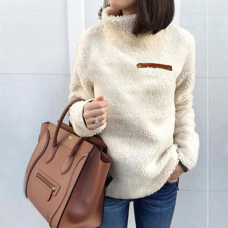 Winter Super Soft and Comfortable  Turtleneck Pullover Women's Sweater