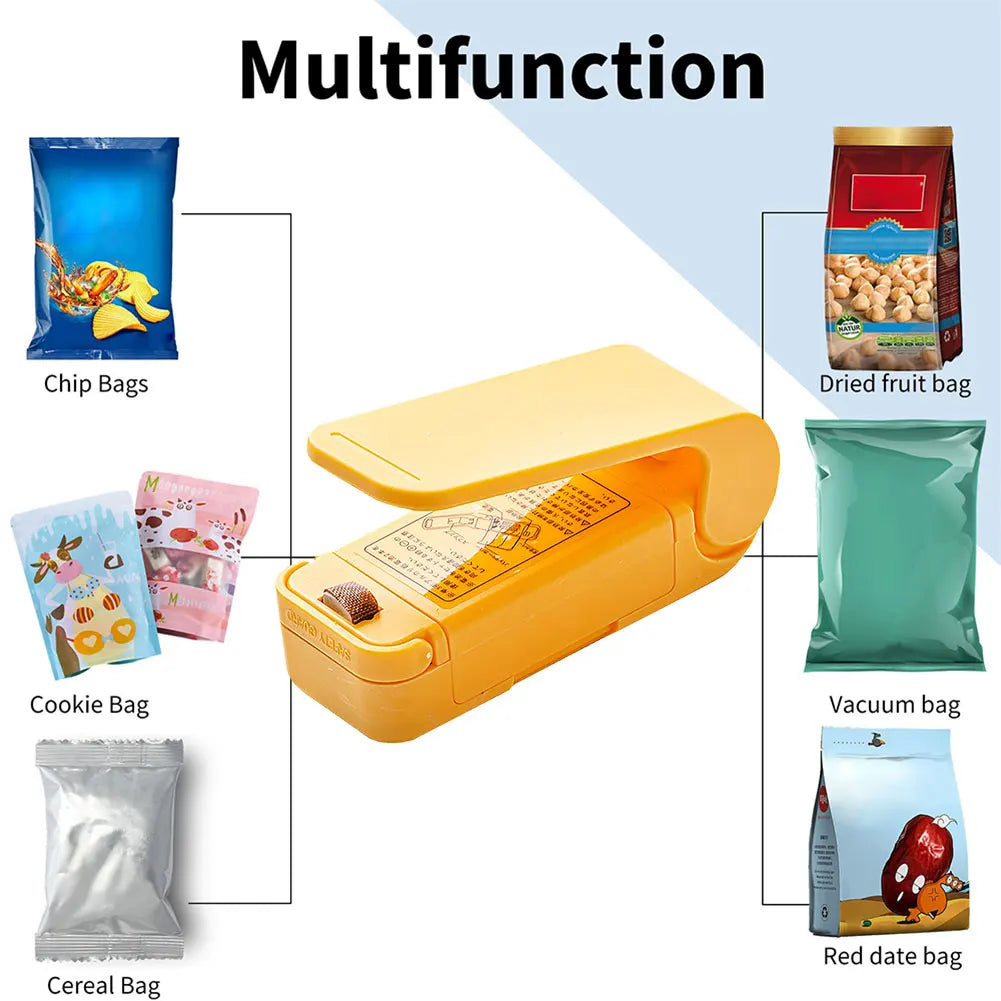 Mini Heat Bag Packaging Sealer Portable Plastic Bag Clip Sealing Machine