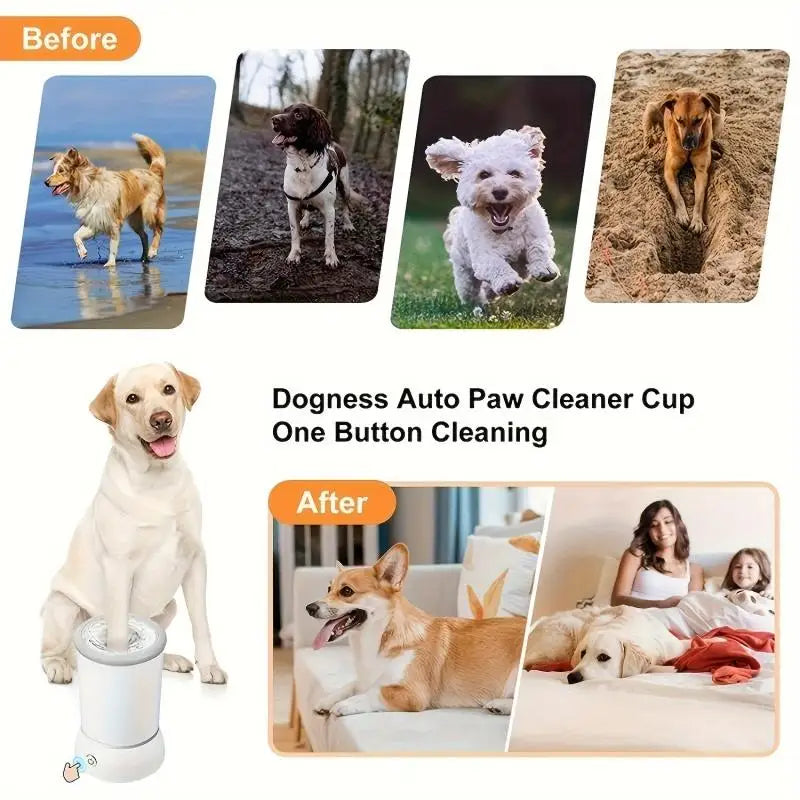 Pet Feet Washer Electrical Pet Paw Cleaner Automatic Pet Foot Cleaning Cup