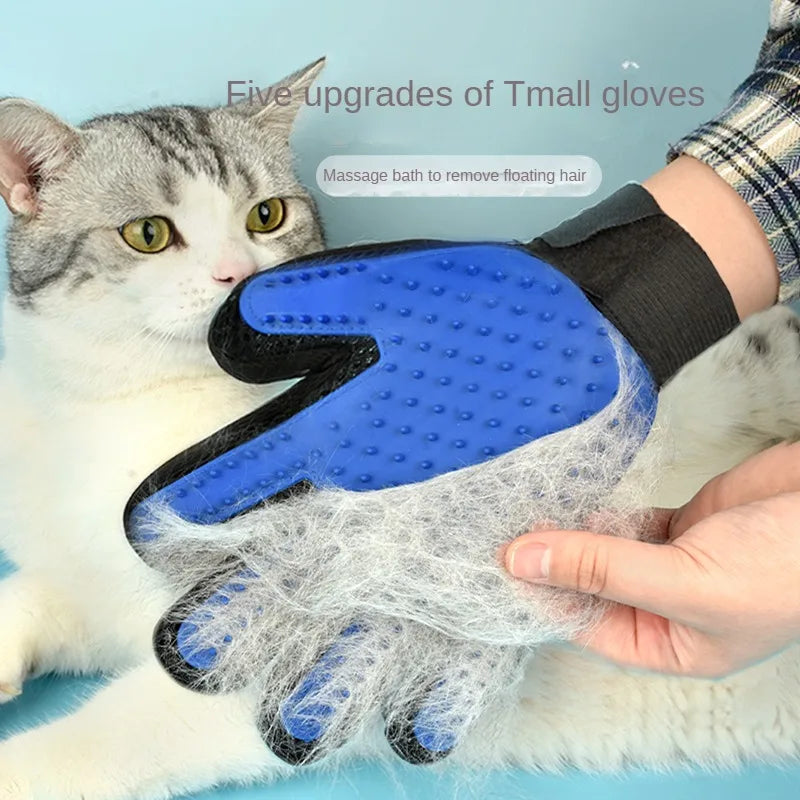 Silicone Pet Grooming Gloves Cats Hair Brush and Comb Gloves