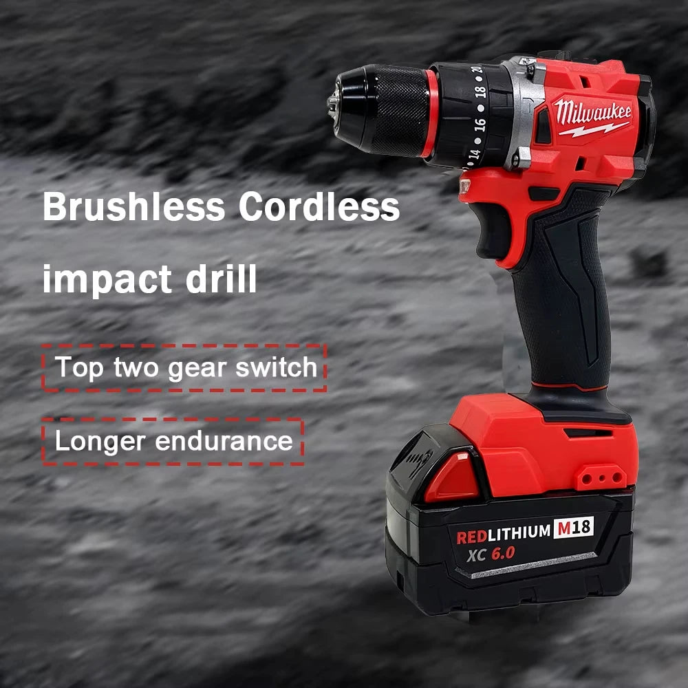 Milwaukee Brushless 18V Electric Drill 150N.mCordless Impact Drill