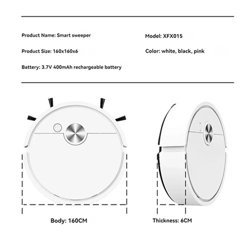 4000 Pa 3 in 1 Smart Sweeping Robot Vacuum Cleaner