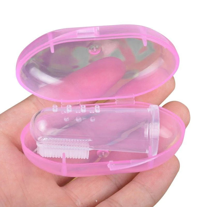 Soft Finger Toothbrush Baby Kid Oral Cleaning Teeth Care Hygiene Brush