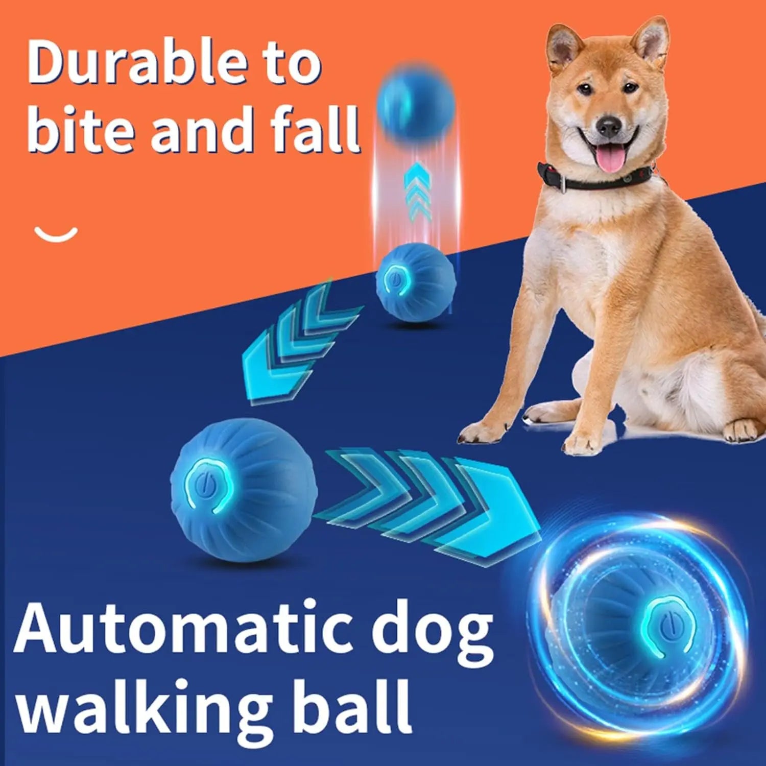 Dog Ball,Automatic Bouncing Ball for Dogs, Puppy Essentials, Vibrating Dog Ball