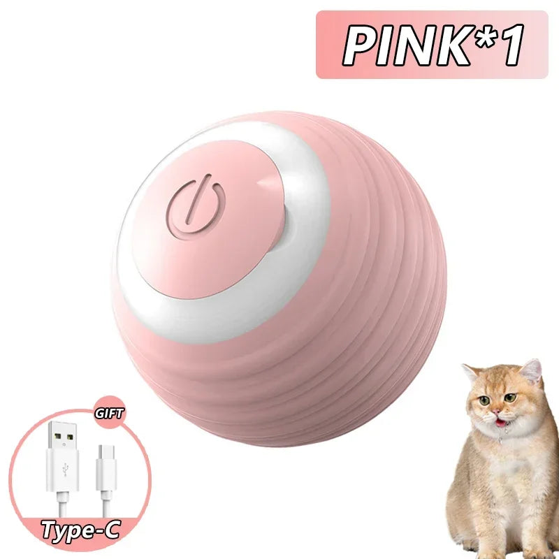 Spin Ball Things for Cats Toys Electric Interactive USB Charging Cat Ball Toy