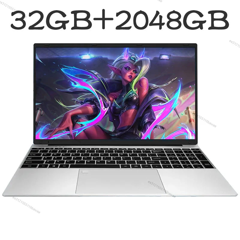 New 15.6" Inch Laptop, Windows 11 Pro N5095 1920x1080 32GB+2048 GB