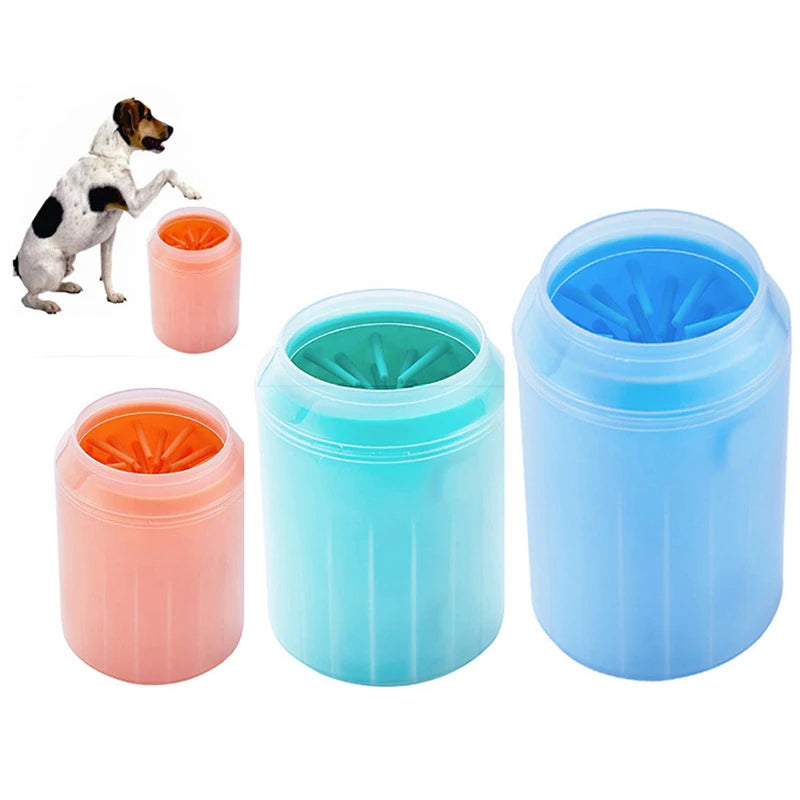 Dog Foot Cup Paw Washer Cleaner Dog Cat Foot Cleaning Brush Soft Silicone