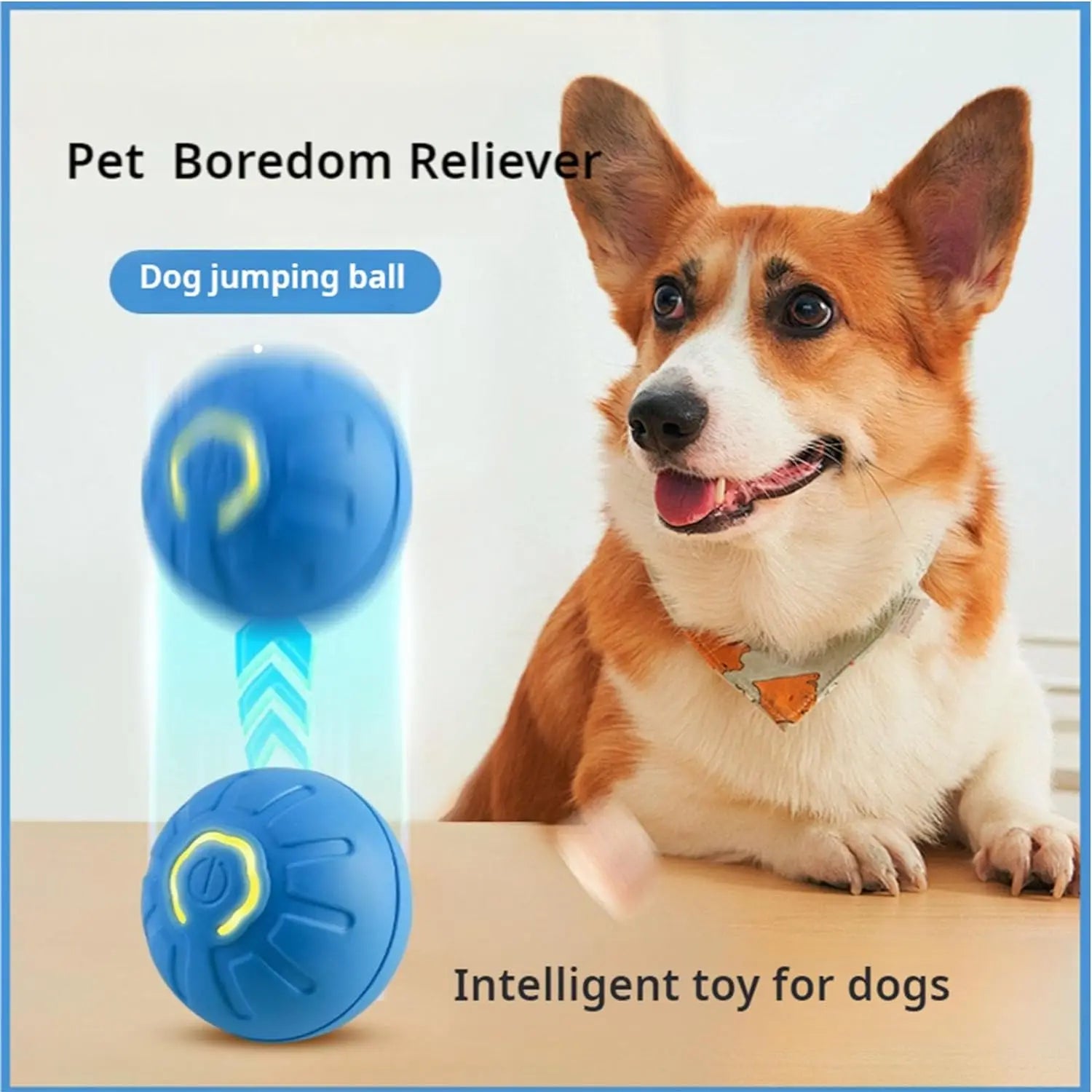 Dog Ball,Automatic Bouncing Ball for Dogs, Puppy Essentials, Vibrating Dog Ball