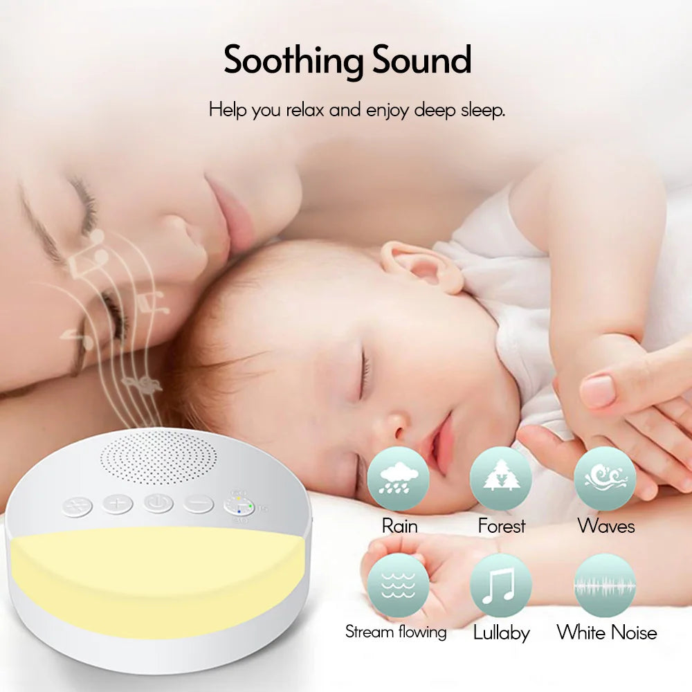 Baby White Noise Machine USB Rechargeable Timed Shutdown Sleep Machine