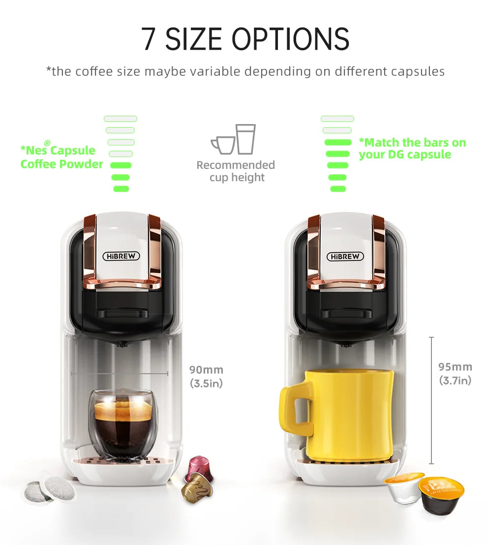 HiBREW 5 in 1 Multiple Capsule Coffee Machine