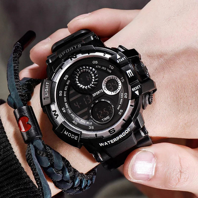 Military Digital Watch for Men Outdoor Men's Sports Watches Clock Waterproof