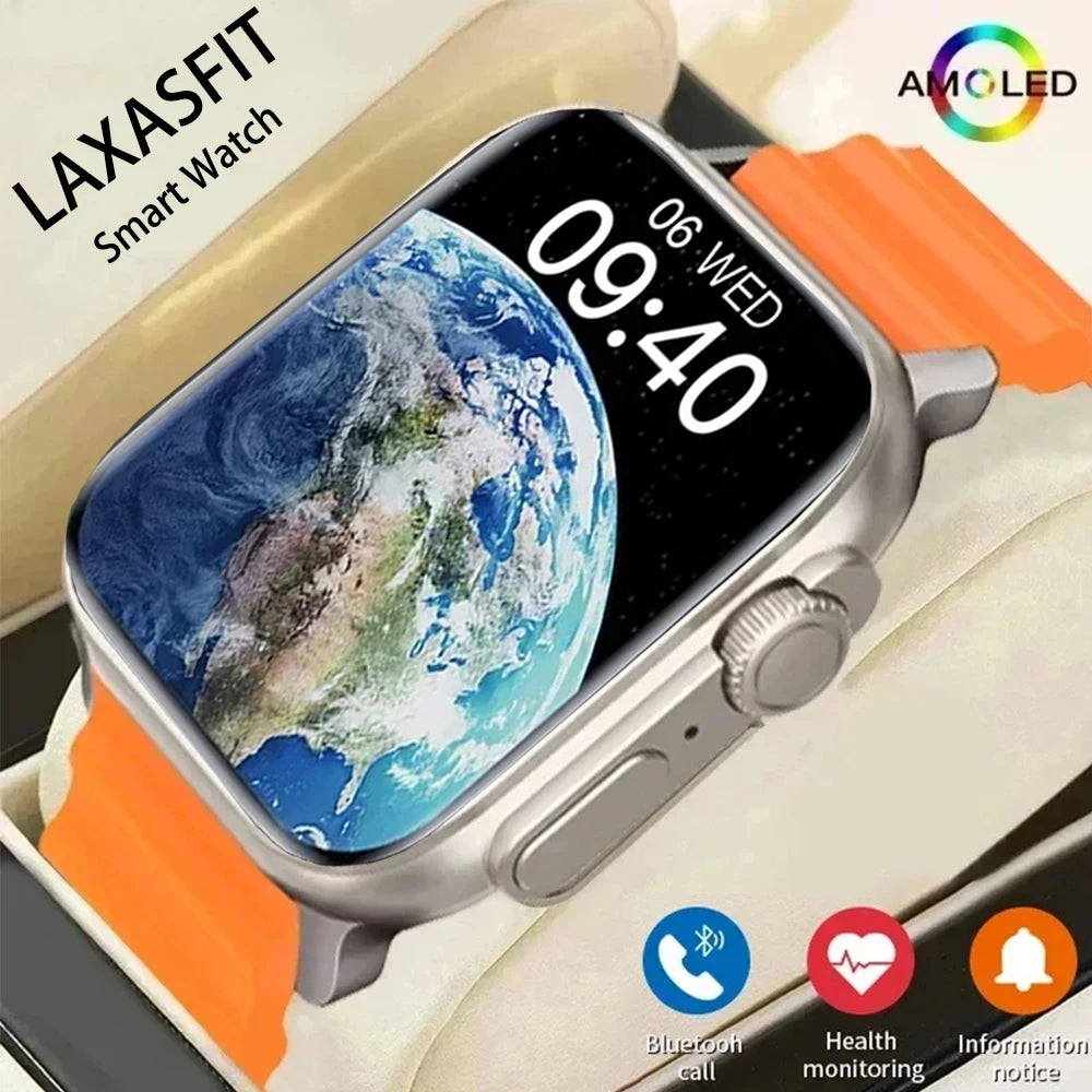 LAXASFIT 2024 New Smart Watch Men and Women Bluetooth Call BT Music Playback