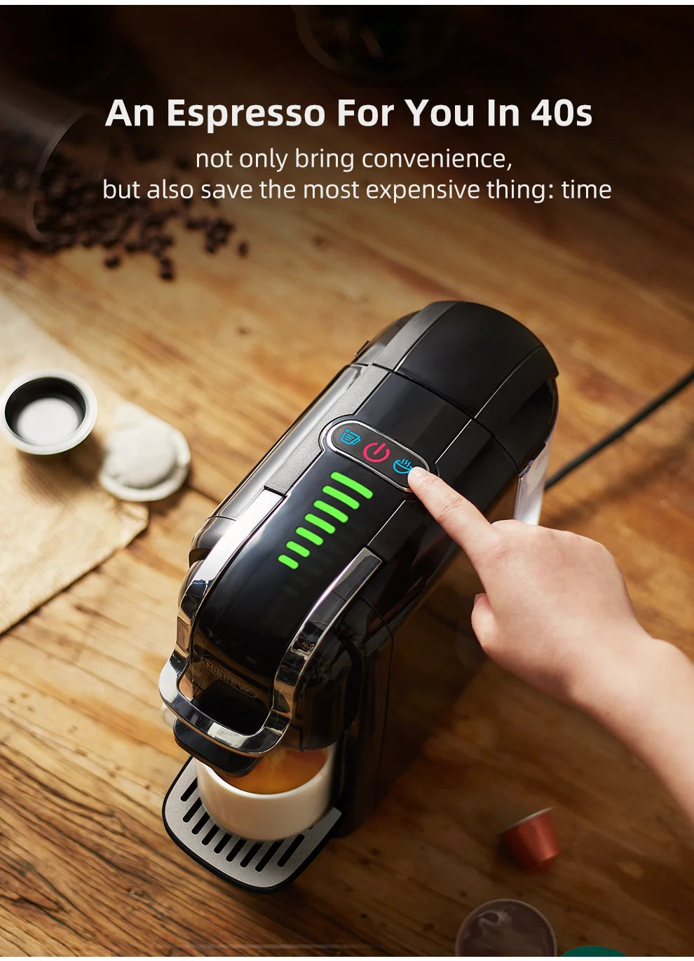 HiBREW 5 in 1 Multiple Capsule Coffee Machine