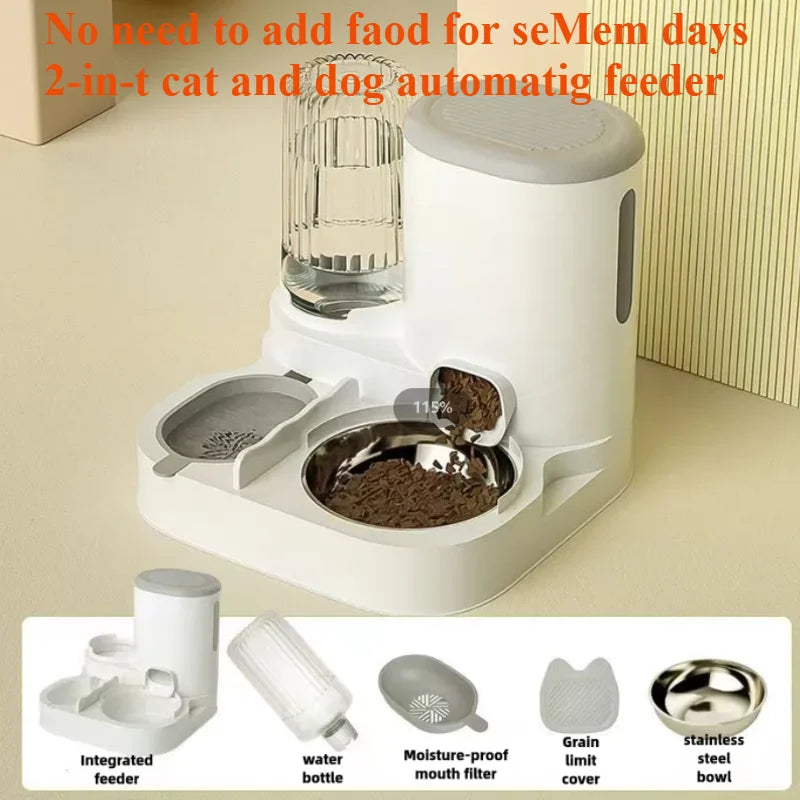 Cat bowl automatic feeder for cats, dogs, pets, water dispensers