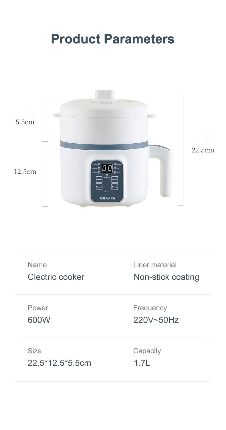 Electric Rice Cooker Single Double Layer 220V Multi Cooker