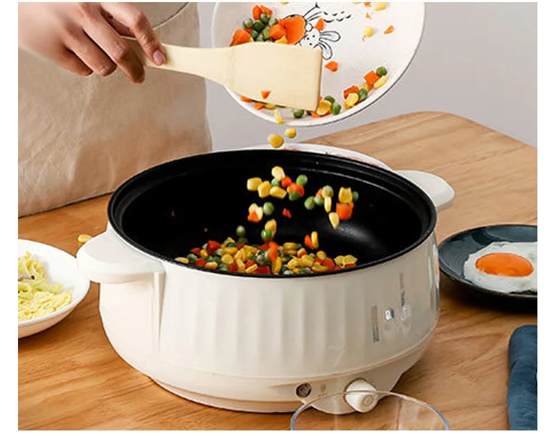 220V Multi Cookers Single/Double Layer Electric Pot 1-2 People Household Non-stick