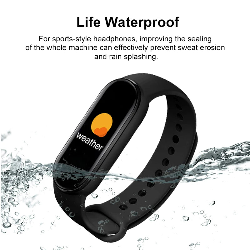 M6 Smart Watch Men Women Fitness Smart Bracelet Sports